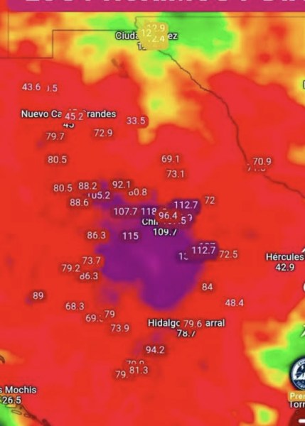 Alerta por lluvias intensas en la ciudad a partir del domingo