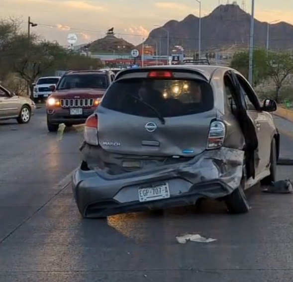 Choque deja dos lesionados