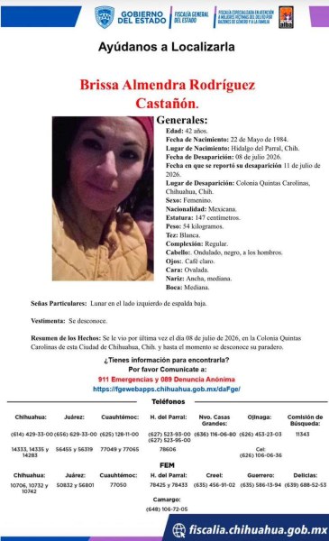 Desaparece en Quintas Carolinas