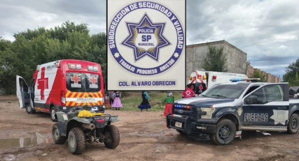 Vuelca cuatrimoto; conductor paseaba con sus hijos y fue detenido