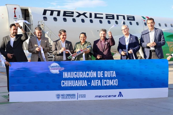 Inaugura Mexicana vuelo Chihuahua-AIFA