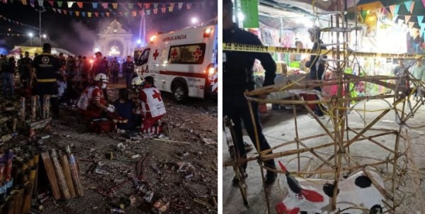 Tragedia en fiesta patronal: Explotó pirotecnia en Cuetzalan y dejó 22 lesionados