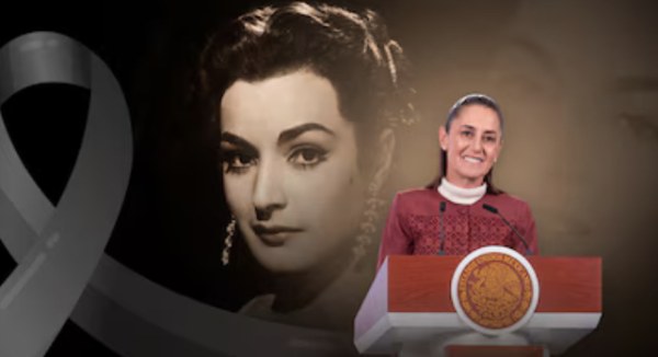 Claudia Sheinbaum lamenta la pérdida de la diva del cine mexicano