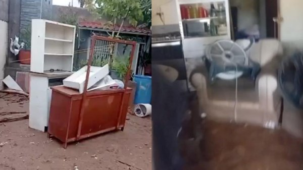 Se inunda casa por aguacero
