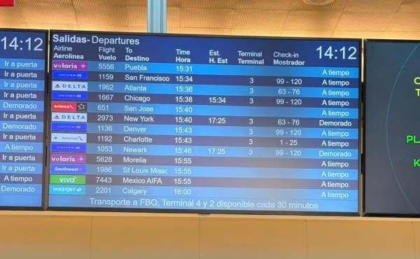 Cancelan vuelo comercial en que viajaría Sheinbaum a EU