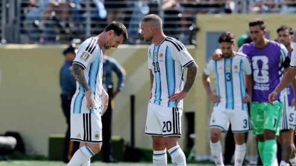 Empatan Argentina y España sin goles al medio tiempo