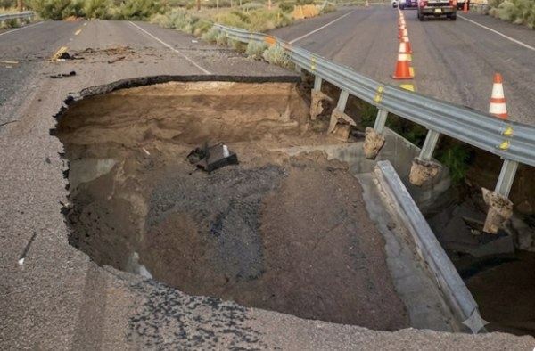 Janos-Palomas: Cierran Carril por Falla en Puente