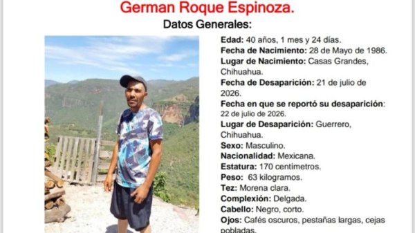 Desaparece en Guerrero