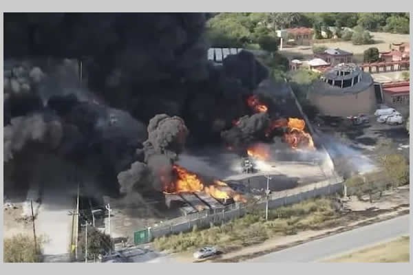 Mueren en incendio de hidrocarburos en Pesquería