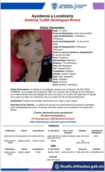 Desaparece en Chihuahua
