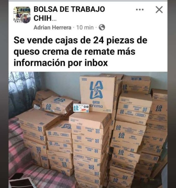 Venden en redes presunta rapiña