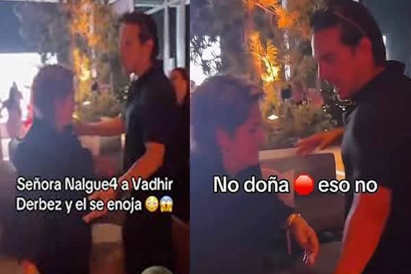 Señora nalguea a Vhadir Derbez