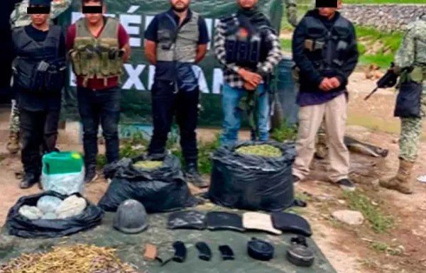 Detienen a seis con armamento en Guadalupe y Calvo