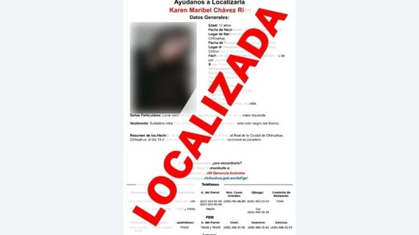Hallan a adolescente desaparecida