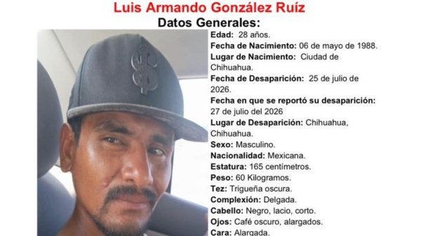 Desaparece en Valle de Chihuahua