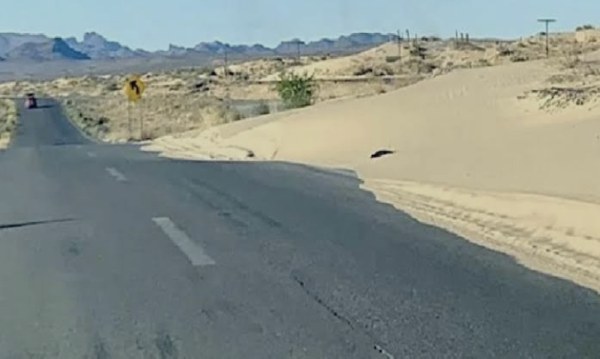 Cierra tramo de 94 km tormenta de arena