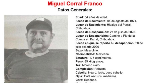 Desaparece en Parral