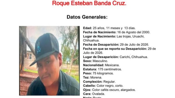 Desaparece en Carichí