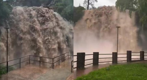 Majestuosa cascada de El Salto en Guachochi