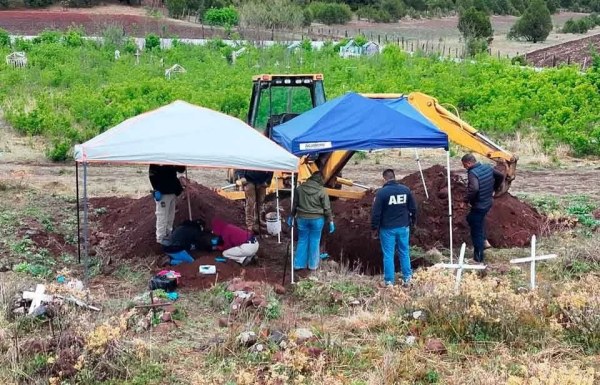 Identifican 6 cuerpos de 14 exhumados en panteón La Norteña