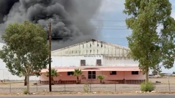 Fuerte incendio en Saucillo