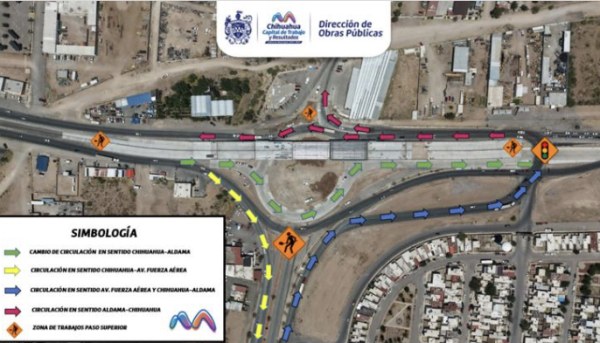Cambios viales hacia Aldama: Usarán nueva glorieta desde el lunes