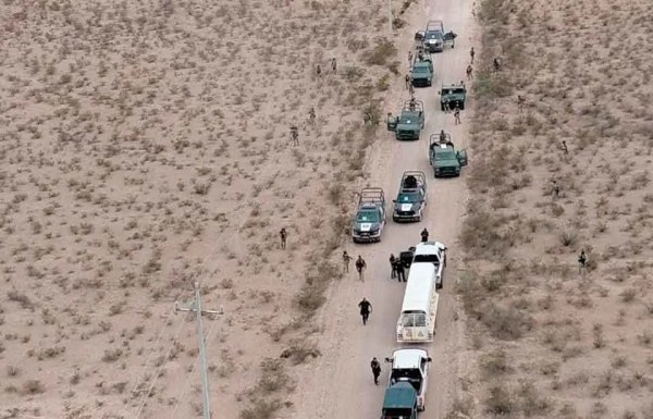 Realizan operativo por aire en la región de Coyame
