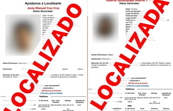 Localizan a 2 de los 4 adolescentes desaparecidos