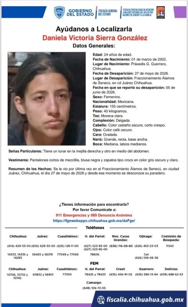 Desaparece en Juárez