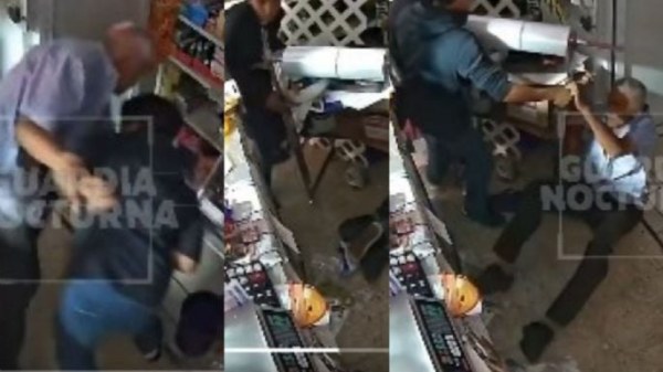 Adulto mayor enfrenta a dos adolescentes durante asalto
