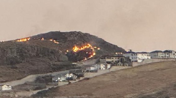 Se incendia cerro El Mogote