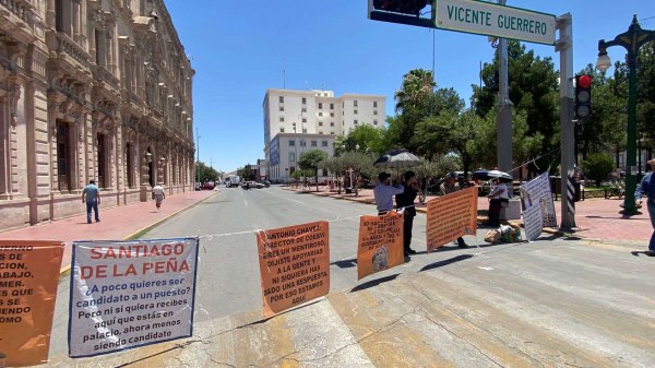 Bloquean el centro