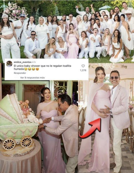 Lujos y memes: El baby shower de Marc Anthony y Nadia Ferreira