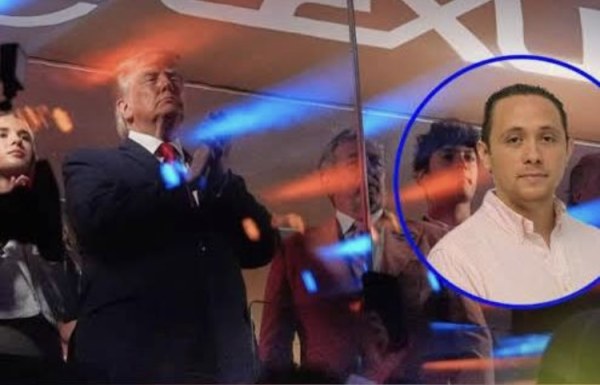 Captan a jefe del SAT de Quintana Roo junto a Trump en la NBA