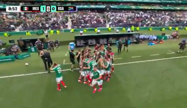 México anota el primer gol vs Sudáfrica
