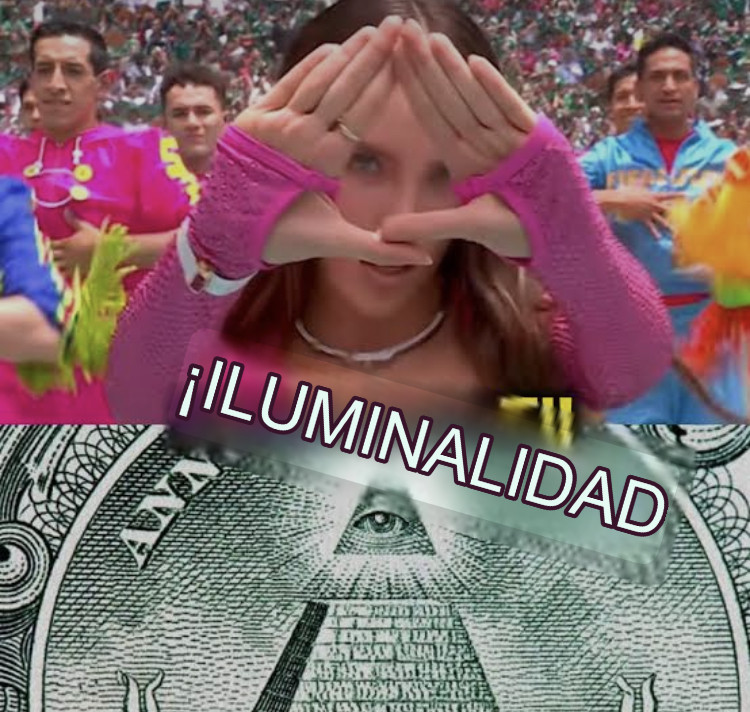 Belinda hace señal 