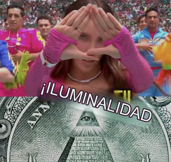 Belinda hace señal 