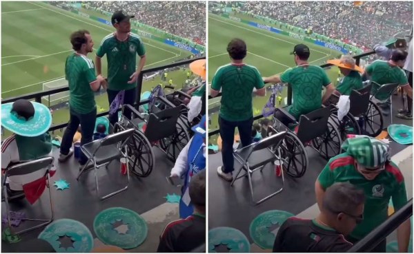 Se levanta de silla de ruedas en inauguración del mundial