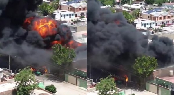 Evacúan a vecinos por incendio