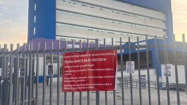 Denuncian calor extremo en el Hospital General