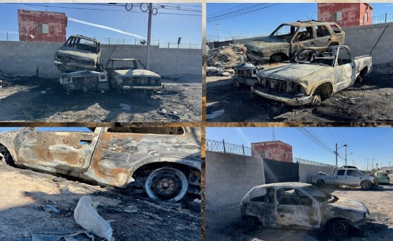 Incendian intencionalmente cuatro autos 'yonke'