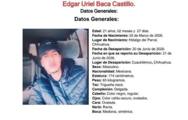 Desaparece joven de Parral en Cuauhtémoc