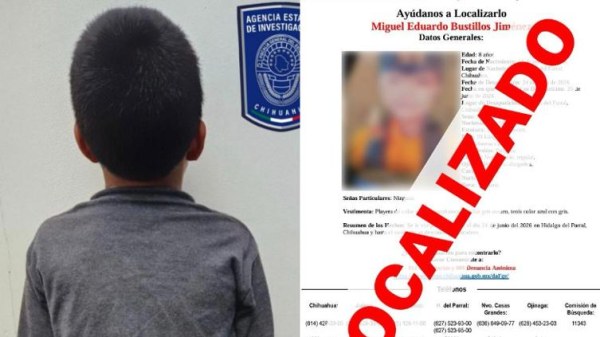 Hallan a niño de 8 años desaparecido