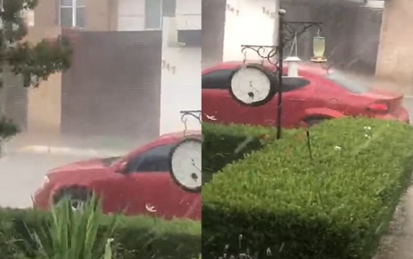 Cae granizada en Cuauhtémoc