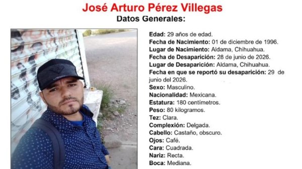 Desaparece en Aldama