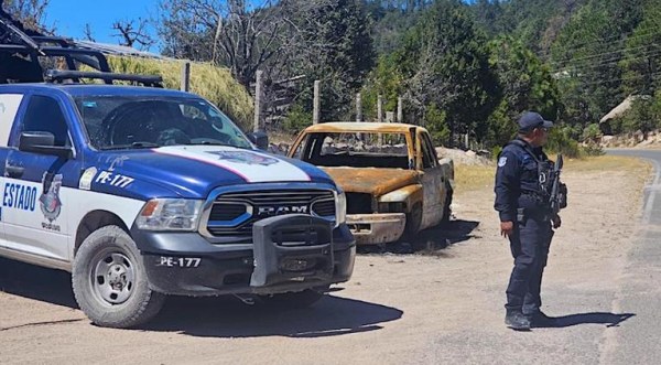 Localizan casquillos y pick up calcinada en Guachochi