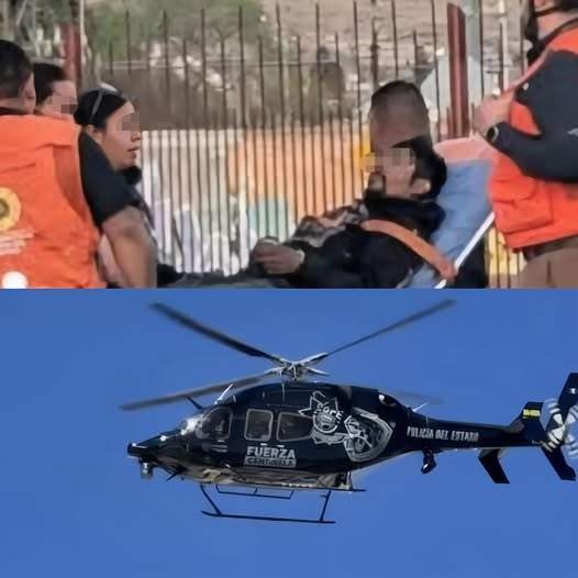 Aterriza helicóptero en Centro de Convenciones con herido
