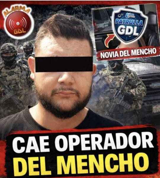 Cae chofer de la novia del Mencho