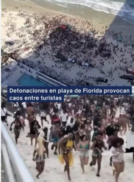 Caos en playas de Florida: Falsas alarmas y reportes de tiroteos