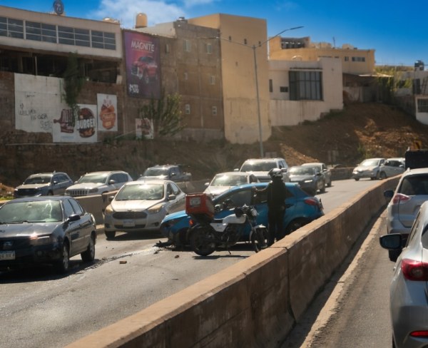 Caos en La Cantera por choque